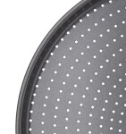 Kitchen Craft Kulatý plech na pečení Pizza Tray ⌀ 32 cm, šedá barva, kov
