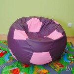 FRONTI Sedací vak - míč 110 cm - fialová + růžová