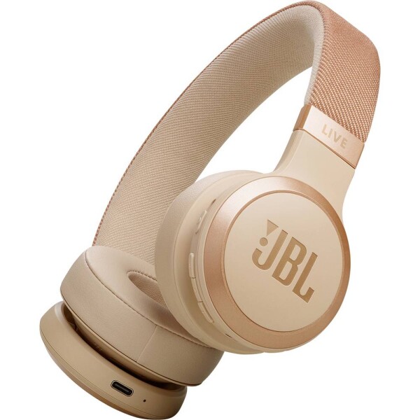 JBL Live 670 NC sluchátka otevřená (On Ear) Bez kabelu, Bluetooth® Potlačení hluku složitelná, Dálkový ovladač, Surround-Sound