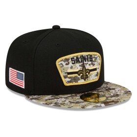 New Era Pánská kšiltovka New Orleans Saints NFL 2021 On-Field Salute to Service 59FIFTY Fitted Velikost: 7 3/4