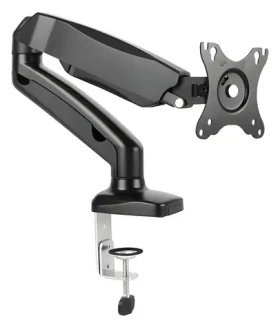 Equip černá / Držák monitoru na stůl / 17"-32" / do 9 kg / otočný 180° / plynová pružina (650120)
