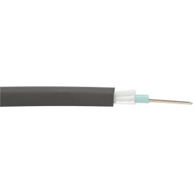 Digitus Fiber Optic Installation Cable, OM3, 8 Fibers, Indoor/Outdoor, AI-DQ(ZN)BH8G50/125µ Multimode, Length 1m (DK-35081/3-U)