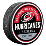 Mustang Puk Carolina Hurricanes NHL Block Textured Puck