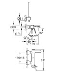 GROHE - Plus Vanová baterie s příslušenstvím, chrom 33547003