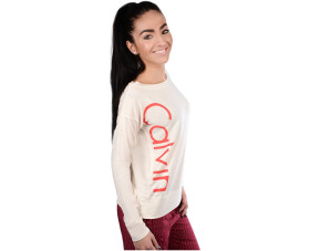 Dámské triko QS5833E - Calvin Klein smetanová M
