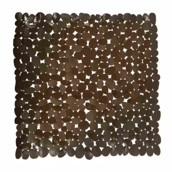 MSV GALETS protiskluzová podložka do sprchy hnědá / PVC / 53 x 53 cm
