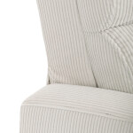 TV a relaxační křeslo, manuální polohování push back, potah manšestrová béžová látka