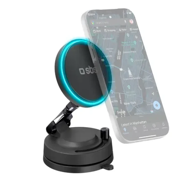 SBS Držák do auta s MagSafe 360° / Držák do auta / Bezdrátové nabíjení 15W (TESUPSUCTIONMAG15W)