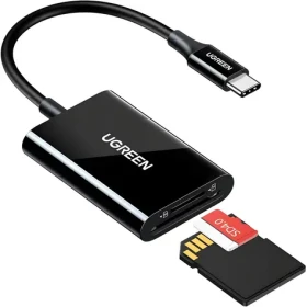 UGREEN CM265 Čtečka paměťových karet černá / USB-C / 2v1 (35622)