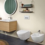 VILLEROY & BOCH - Subway 3.0 Závěsný bidet 560x375 mm, s přepadem, otvor pro baterii, CeramicPlus, Stone White 447000RW