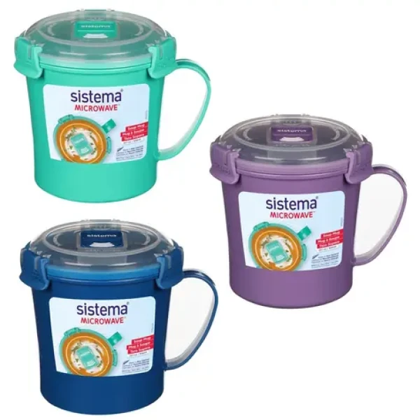Sistema Microwave soup mug Hrnek na polévku 656 ml mix barev (9414202211071)