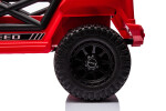 Mamido Elektrické autíčko OFFROAD červené 12V Vysoký podvozek, široké sedadlo, Odpružené nápravy, 2,4 GHz Dálkové ovládání LED světla