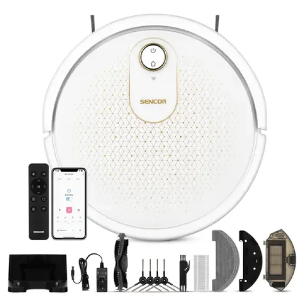 SENCOR SRV 4550WH bílá / robotický vysavač / vysávání mopování / 28W / 59dB / 2600mAh (8590669360031)