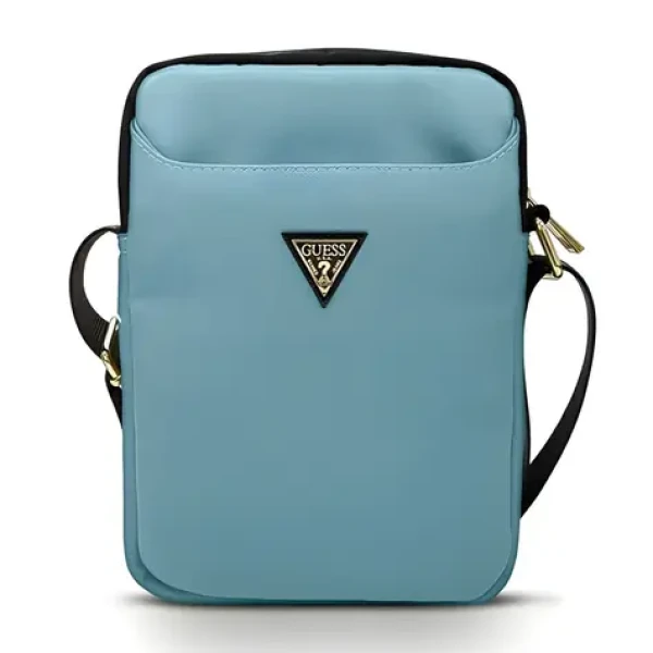 Guess Nylon Triangle Logo 10" modrá / Taška na tablet