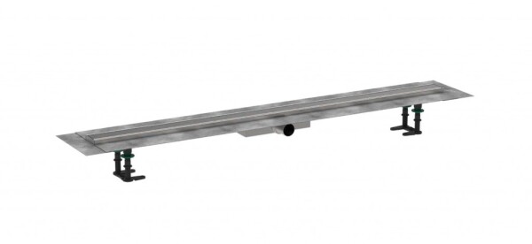 HANSGROHE - RainDrain Compact Sprchový žlab 120 cm, s roštem, kartáčovaná nerezová ocel 56172800