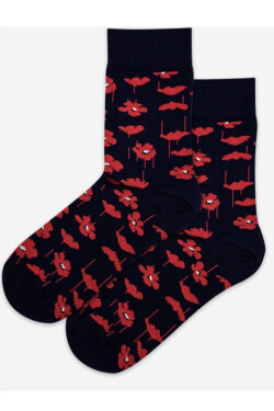 Vzorované pánské ponožky PERFECT MAN-CASUAL Námořnictvo 39/41