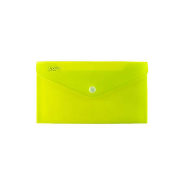 Psaníčko s drukem DL Opaline zelená limetka - 5ks