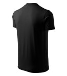 V-neck tričko unisex černá L