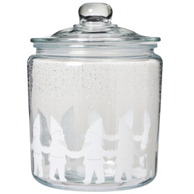 Ib Laursen Skleněná dóza Santa's Helpers 4 l, čirá barva, sklo