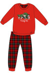 Dívčí pyžamo 594/159 Family time - CORNETTE Červená 116