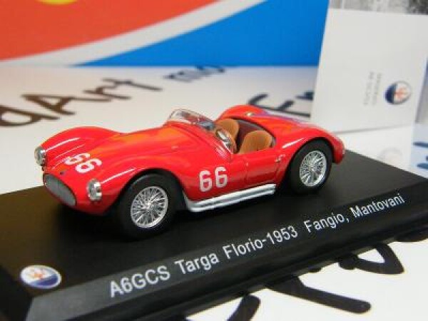 1/22 - MASERATI A6GCS Targa Florio 1953 Fangio - WHITEBOX 1:43