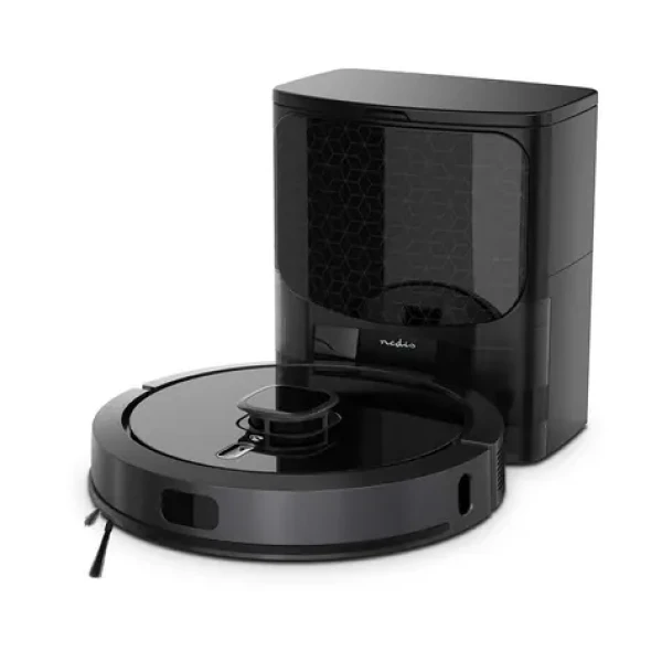 Nedis WIFIVCL002CBK černá / Robotický vysavač 3v1 / zametání vysávání vytírání / Wi-Fi / 0.6 l / 4000 Pa / 5200 mAh (WIFIVCL002CBK)