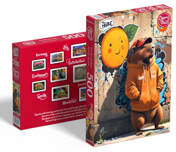 Puzzle Cherry Pazzi 500 dílků - Don't Worry, Be Cappy