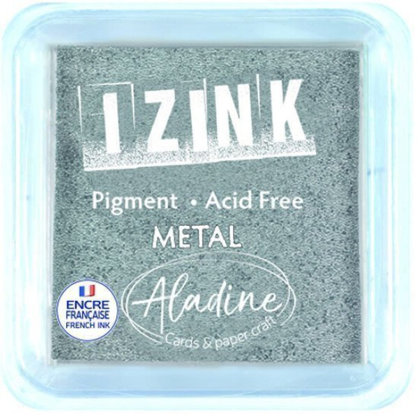 Razítkovací polštářek IZINK pomaluschnoucí - stříbrný