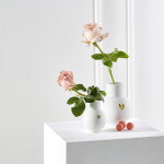 Räder Porcelánová vázička Ball Gold 9 cm, bílá barva, porcelán