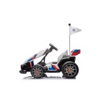 Mamido Dětská elektrická motokára BMW Gokart s funkcí driftu bílá