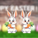 Ptakoviny.cz Náušnice zajíček s mrkvičkou