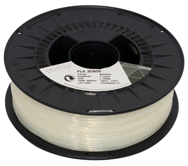 PLA 3D 850 filament Natural 1,75 mm Smartfil 750 g