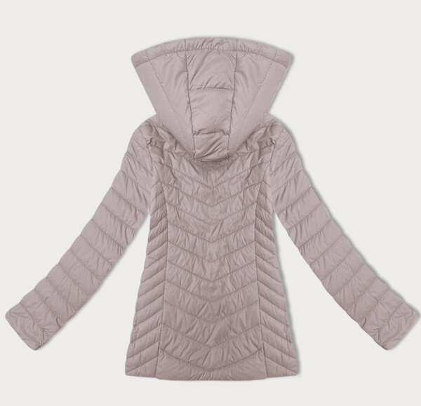 Lehká dámská bunda ve špinavě růžové barvě s odepínací kapucí J Style (16M9230-51) odstíny růžové S (36)