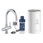 GROHE - Red Dřezová baterie Duo s ohřevem vody a filtrací, zásobník M, chrom 30320000