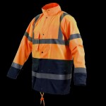 Bunda zateplená, výstražná, multifunkční 5v1, 2XL, oranžová, STALCO