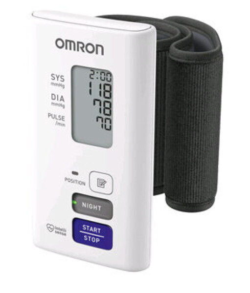 OMRON NightView bílá / Tonometr na zápěstí / noční měření / 0dB (4015672111523)