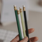 Eulenschnitt Sada tužek Heart Green – set 4 ks, zelená barva, dřevo