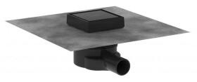 HANSGROHE - RainDrain Point Podlahová vpust, 10x10 cm, matná černá 56247670