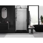 MEXEN - Exo sprchové dveře křídlové 105, transparent, černá 819-105-000-70-00
