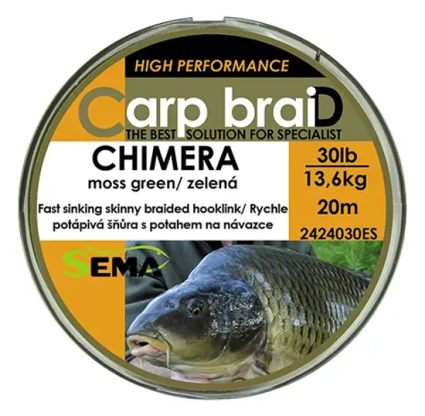 Sema Chimera / Pletená šňůra / 20 m / 40 lbs / 18,2 kg