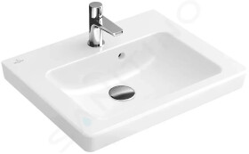 VILLEROY & BOCH - Subway 2.0 Umývátko nábytkové 500x400 mm, s přepadem a otvorem pro baterii, bílá 73155G01