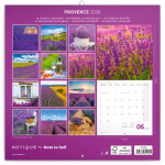 Nástěnný poznámkový kalendář 2026 NOTIQUE - Provence, 30 x 30 cm