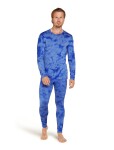 Pánské merino tričko s dlouhým rukávem ICEBREAKER Mens 200 Oasis LS Crewe Cloud Dye, Baja/Brilliant/Cd velikost: L