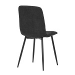 Jídelní židle, černá, látka, CT-283 BK2