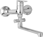 JB Sanitary Nástěnná umyvadlová a sprchová baterie TIRA, rozteč 150 mm, bez příslušenství, ramínko 300 mm D10 36 10