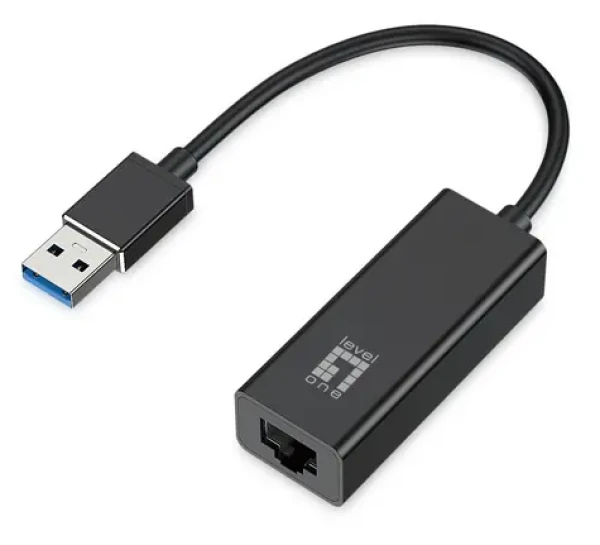 LevelOne USB-0401 / Síťový adaptér / USB-A na RJ45 / Gigabit Ethernet / 1000 Mbit/s (USB-0401 V9)