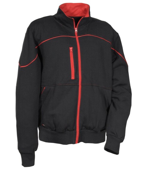 Pracovní mikina COFRA DIKLI Barva: Černá/ Červená, Velikost: 3XL (V547_0_06_3XL)