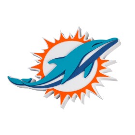 Cedule Miami Dolphins NFL 3D Foam Logo