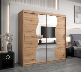 Šatní skříň Abi Mr Dveře: Dub artisan, Rozměr: 200 cm, Korpus: Dub artisan