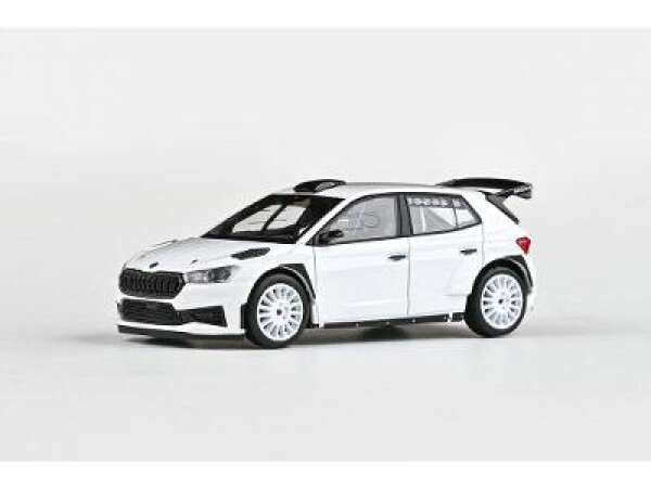 Škoda Fabia IV RS Rally2 (2022) - Bílá - Asfaltová kola 1:43 Abrex